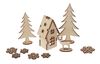 Kit de construction en bois « Maison dans la forêt », 18 pc., contreplaqué