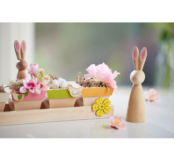 Plateau en bois 5 pots VBS
