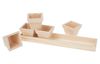 Plateau en bois 5 pots VBS