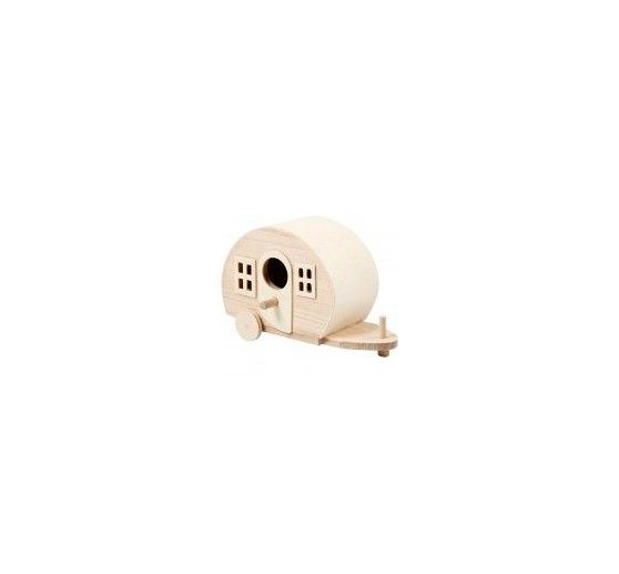 Caravane déco, bois brut/contreplaqué