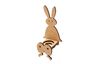 Figurine bord d'étagère « Lapin Diddy », bois MDF, env. H 21,5 x l 9,5 x P 7,5 cm