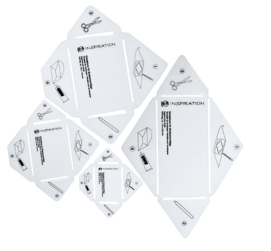 Set de gabarits pour enveloppes, 4 pc.