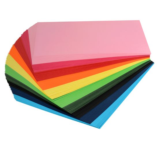 Bloc de papier teinté VBS « Couleurs assorties », 100 feuilles