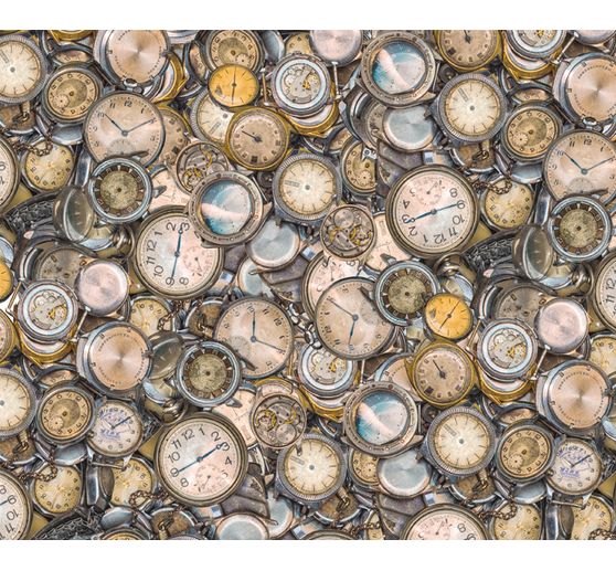 Carton photo à motifs « Horloge ». env 49,5 x 68 cm
