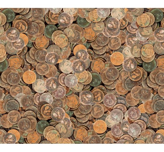 Carton photo à motifs « Monnaie », env. 49,5 x 68 cm