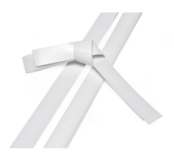 Bandes de papier « Pailleté, blanc », 25 mm, 20 bandes