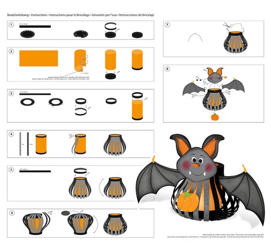 Set lanterne « Chauve-souris »