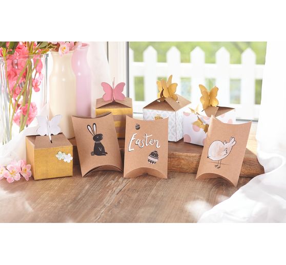 Boîtes en carton VBS « Papillon », 4 pc.