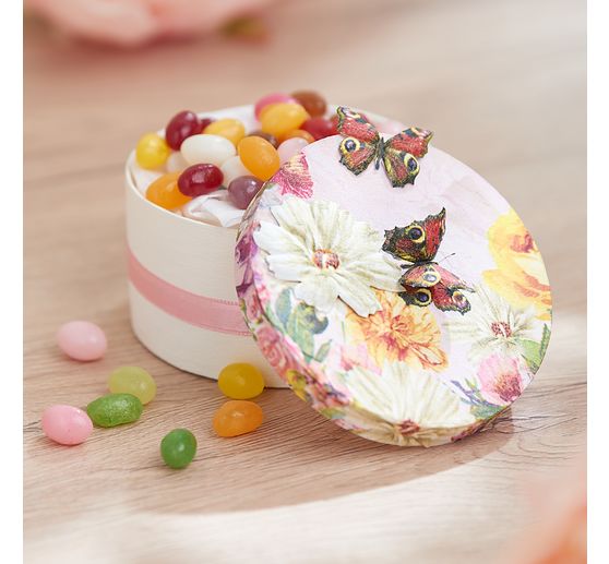 Boîte en aggloméré VBS « Ronde », Ø 9 cm