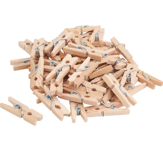 Mini-pinces à linge en bois VBS