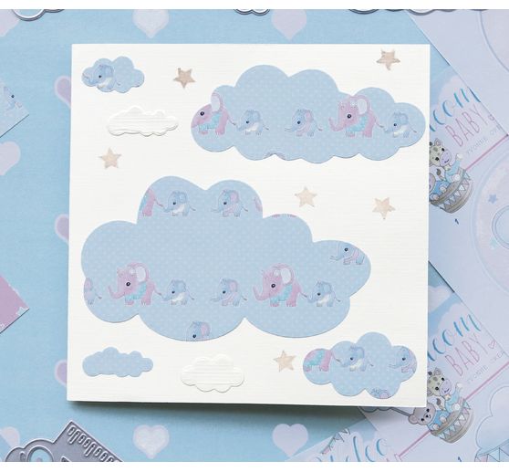 Gabarit d''estampe « Nuages »