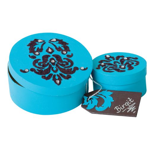 Boîte en aggloméré VBS « Ronde », Ø 12 cm