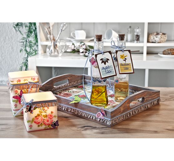 Plateaux en bois VBS, set de 3 