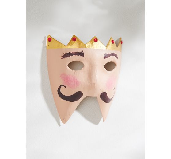 Masques pour enfants VBS, papier mâché, set de 6