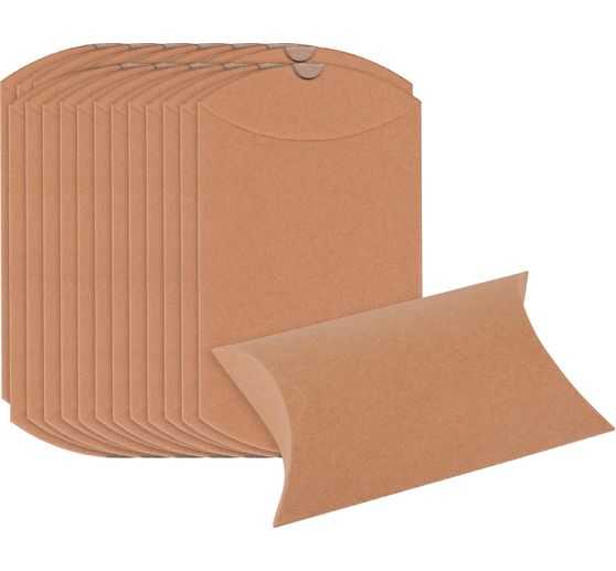 Boîtes à plier VBS en papier kraft, 25 pc., env. 14x10x3,5cm