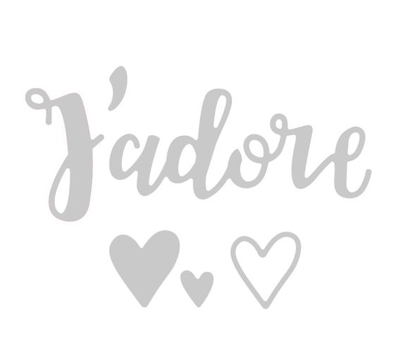 Sizzix Thinlits punching template "J'adore"