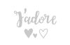 Sizzix Thinlits punching template "J'adore"