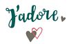 Sizzix Thinlits punching template "J'adore"