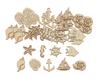 Accessoires déco en bois « Marine », 45 pc.