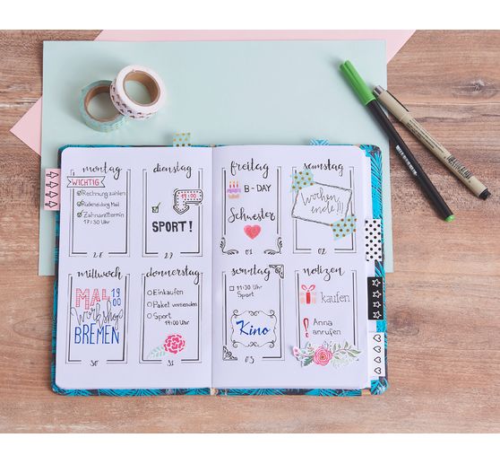Set de washi tapes « Mint/Gold foil »
