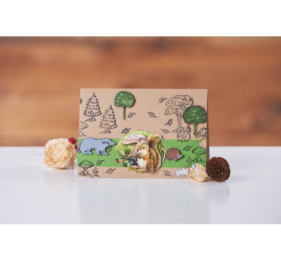 Punching template "Forest animals"