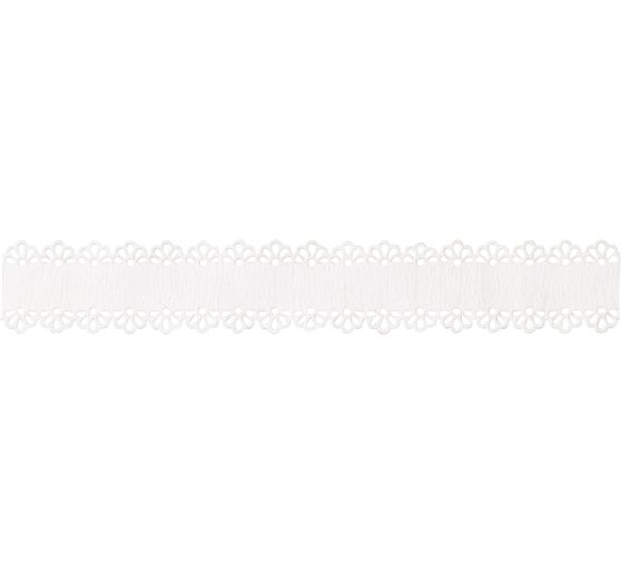 Bordure dentelle en papier, 2 m, autocollante