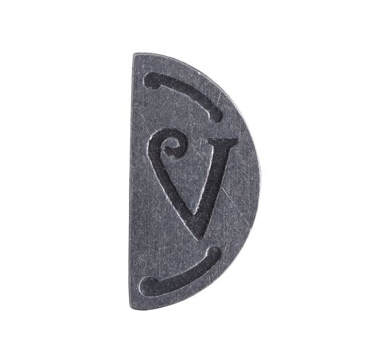 Cachet double initiale recto verso