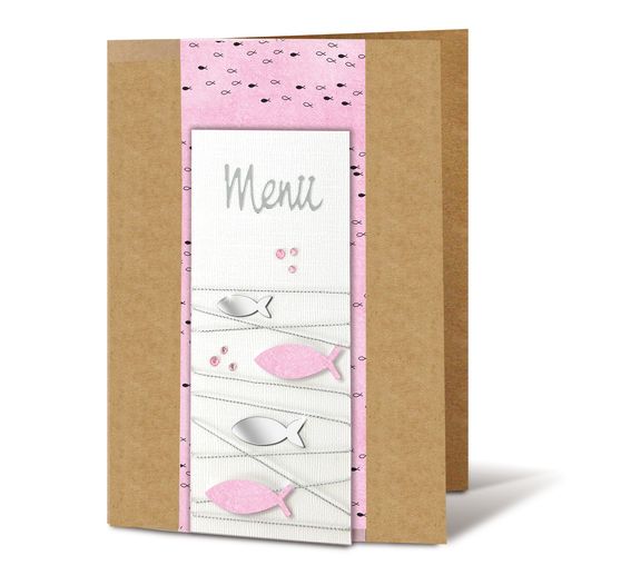 Cartons de menu en carton « Kraft »