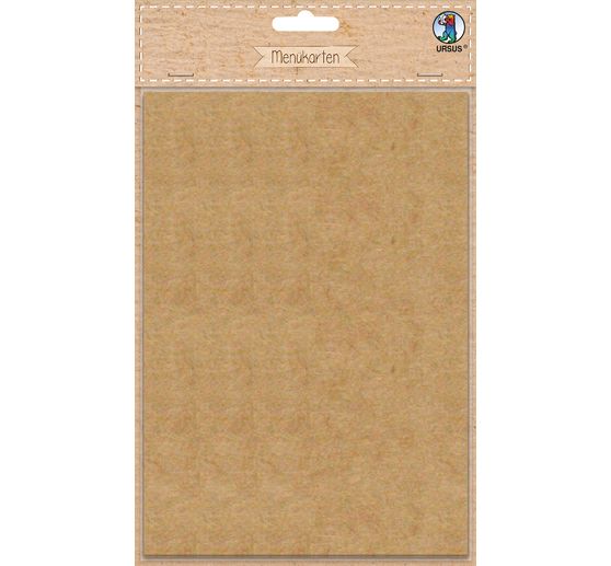 Cartons de menu en carton « Kraft »