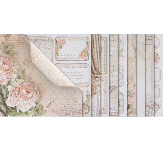 Bloc scrapbooking « Ceremony », 10 feuilles, 30,5x30,5 cm