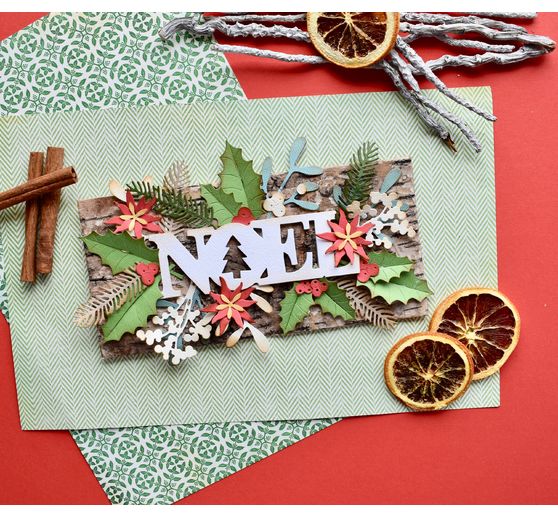 Gabarit d'estampe Sizzix Thinlits « Winter Foliage »