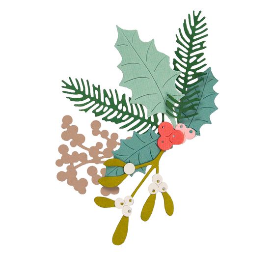 Gabarit d'estampe Sizzix Thinlits « Winter Foliage »