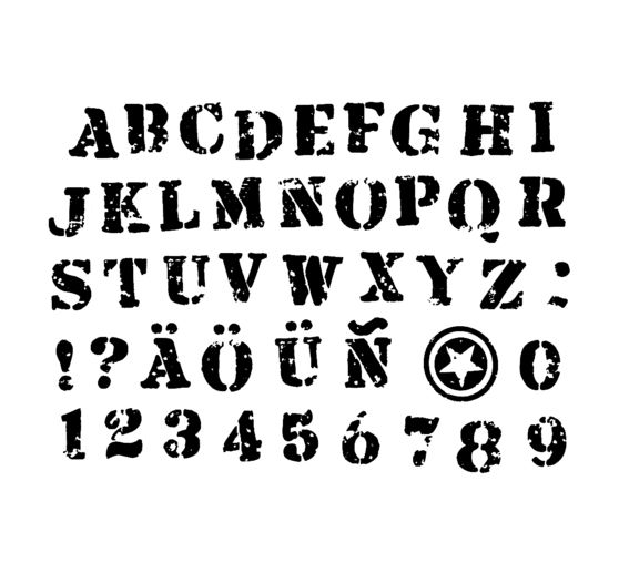Set de tampons « Alphabet », 46 pc.