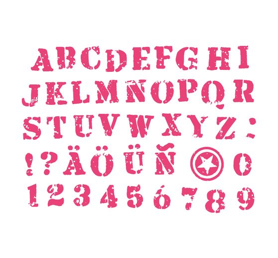 Set de tampons « Alphabet », 46 pc.