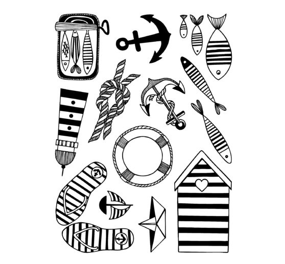 Stamp set "Navy"