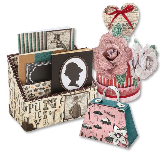 Bloc de papier à motifs « Vintage II », 270 g/m², 24 x 34 cm, 20 feuilles