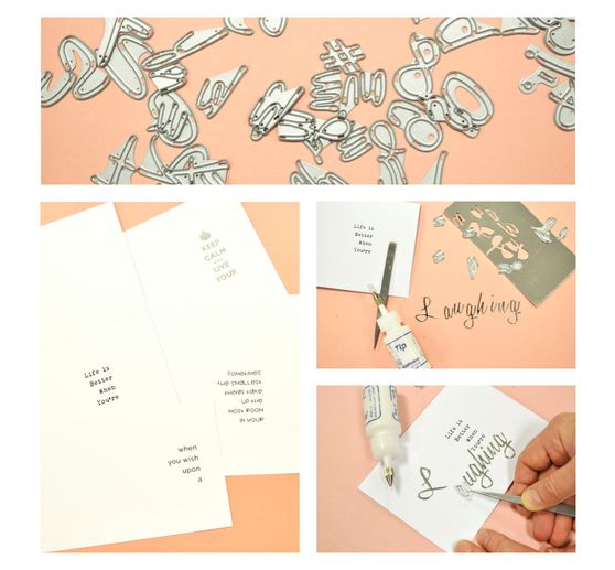 Gabarit d'estampe Sizzix Thinlits « Script Upper & Lower »