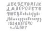 Gabarit d'estampe Sizzix Thinlits « Script Upper & Lower »