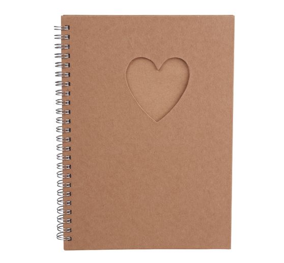 Carnet passe-partout cœur VBS, A5, 100 feuilles