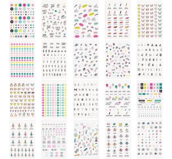 Carnet de stickers « Super cool stickers », 20 feuilles, 11x16,5 cm