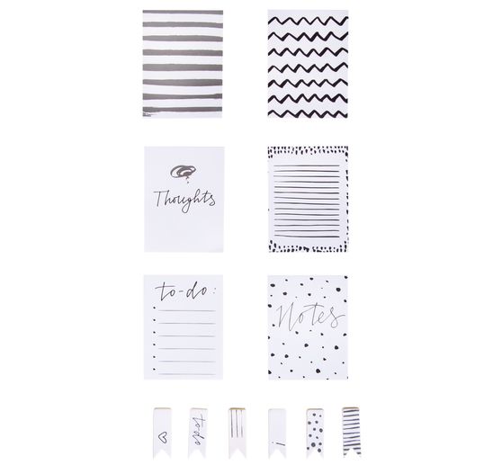 Bloc-notes my PLANNER, 30 feuilles, Argent/Blanc