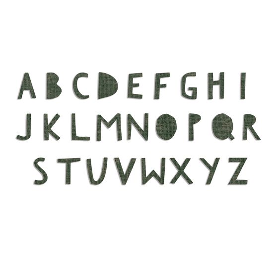 Gabarit d’estampe Sizzix Bigz « XL Alphabet Die - Cutout Upper by Tim Holtz »