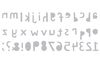 Gabarit d’estampe Sizzix Bigz « XL Alphabet Die - Cutout Lower by Tim Holtz »