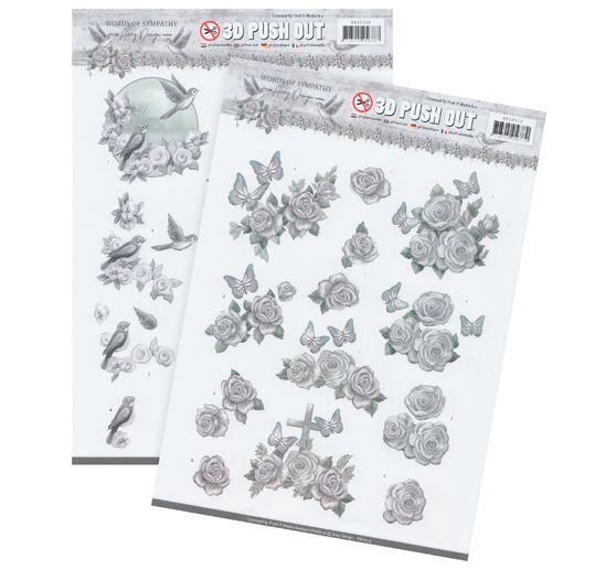 Set de motifs 3D pré-estampés « Word of Sympathy »