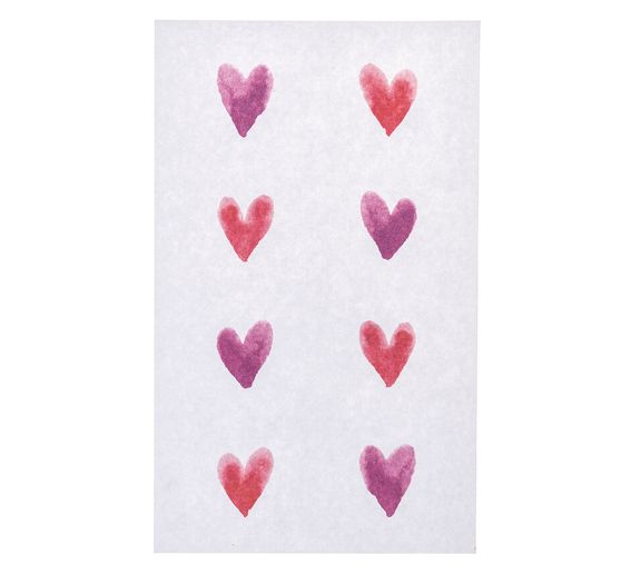 Stickers « Cœurs aquarelle »