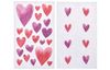 Stickers « Cœurs aquarelle »