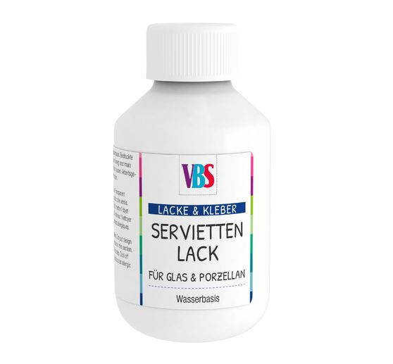 Colle-vernis pour serviette VBS « Verre & Porcelaine », 100 ml