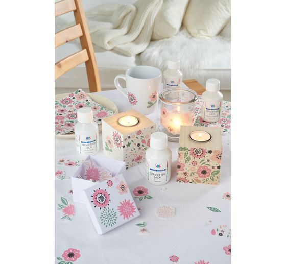 Colle-vernis pour serviette VBS, brillant