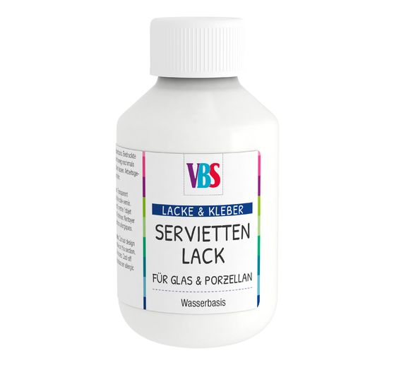 Colle-vernis pour serviette VBS « Verre & Porcelaine », 100 ml
