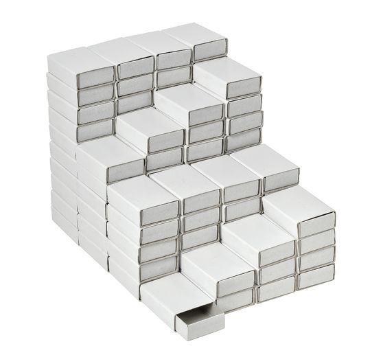 Boîtes d'allumettes VBS « Blanc », 5 cm, 100 pc.